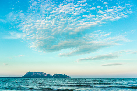 the beach and mountain in vintage style