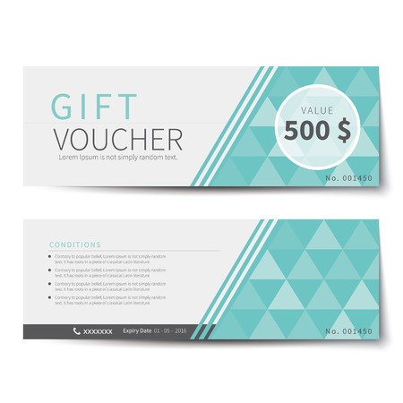 gift voucher discount  template designのイラスト素材