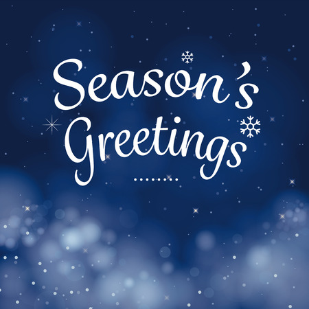 seasons greetings calligraphy card vector designのイラスト素材