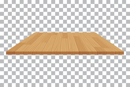 vector wood table top on isolated background