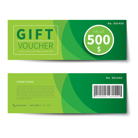 gift voucher discount template designのイラスト素材