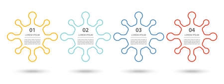 Covid19 abstract data infographic. Medical and healthcare infographic template.のイラスト素材