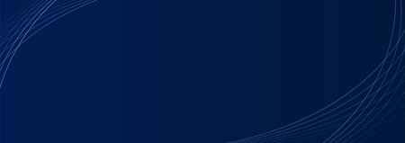 Abstract background with curve modern lines on dark blue background. Illustration horizontal...