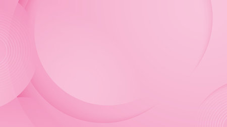 Abstract pink background with circle and line. Valentine pastel banner background.のイラスト素材