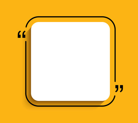 Testimonial banner infographic background. Infographic quote bubble template illustration.のイラスト素材