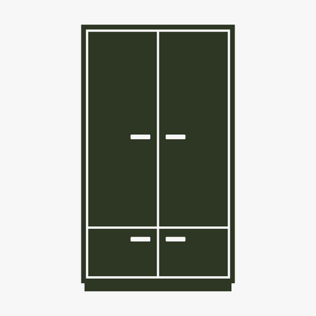 Cupboard vector icon.のイラスト素材