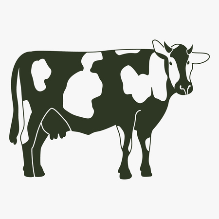Cow vector icon.のイラスト素材