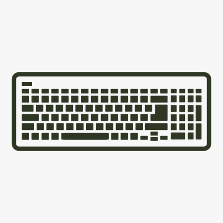 Keyboard icon.のイラスト素材