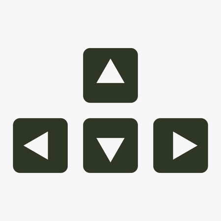 Keyboard arrows vector icon.のイラスト素材
