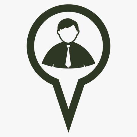 Map pointer user sign icon.のイラスト素材