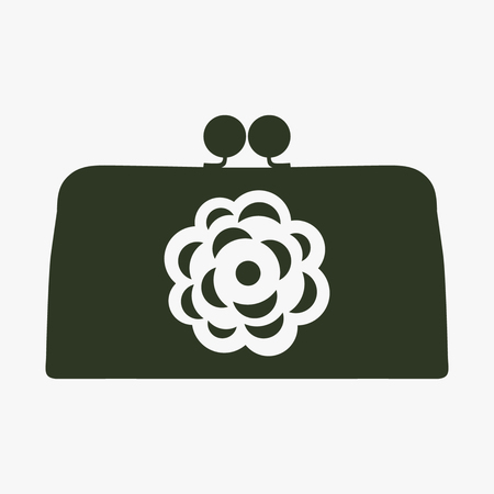 Purse vector icon.のイラスト素材