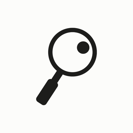 Search flat design illustration. Simple vector icon.のイラスト素材
