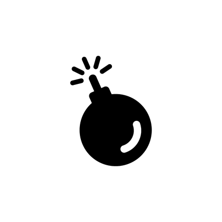 Bomb vector icon.のイラスト素材