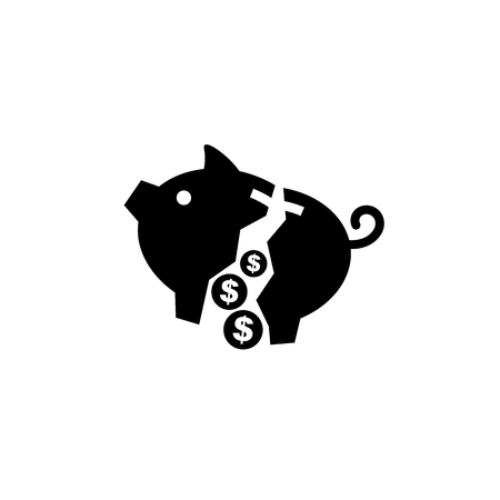 Moneybox vector icon.のイラスト素材