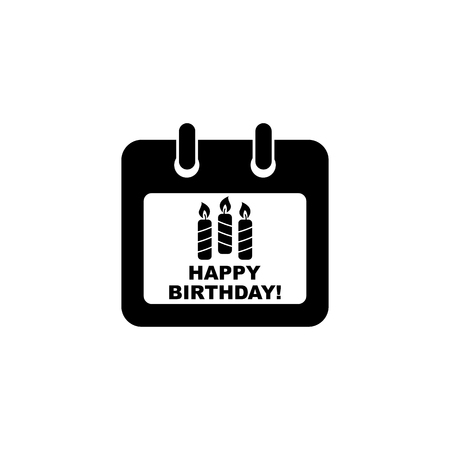 Calendar Icon. Happy Birthday icon.のイラスト素材