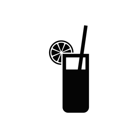 Cocktail or juice vector icon.のイラスト素材