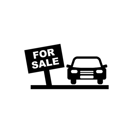 Car sale vector icon.のイラスト素材