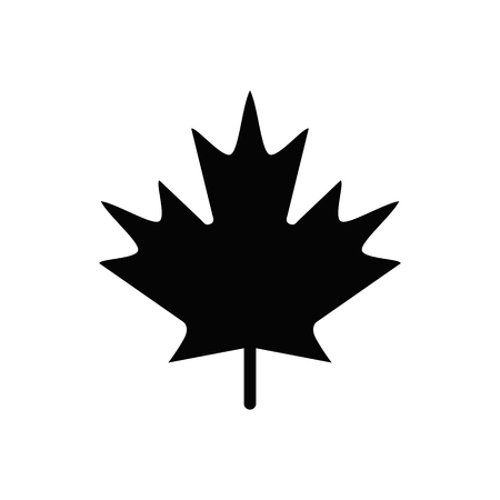 Maple Leaf vector icon.のイラスト素材