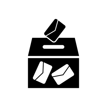 Ballot box vote,vector icon.のイラスト素材