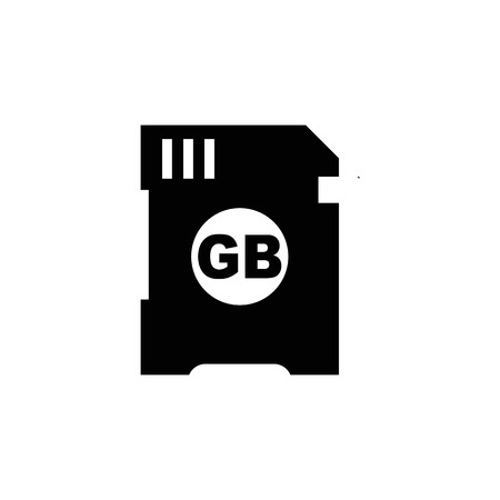 SD, memory card vector icon.のイラスト素材