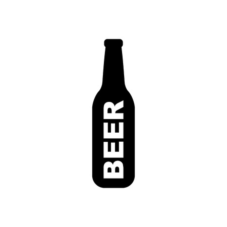 Beer bottle vector icon.のイラスト素材