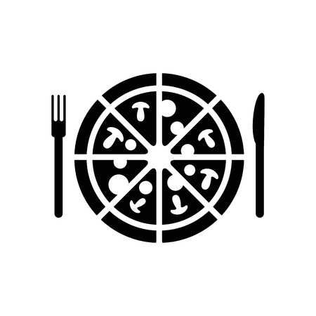 Pizza vector icon.のイラスト素材
