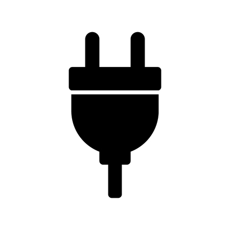 Electric plug vector icon.のイラスト素材