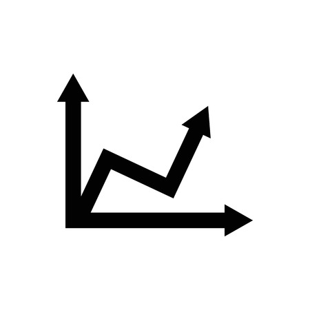 Graph chart sign icon.のイラスト素材