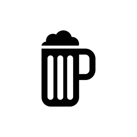 Vector glass of beer icon.のイラスト素材