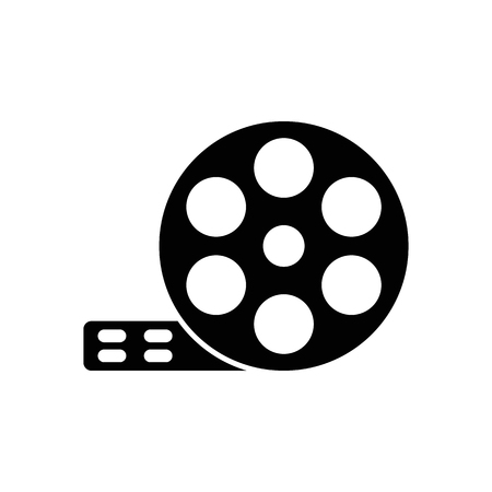 Film reel vector icon.のイラスト素材