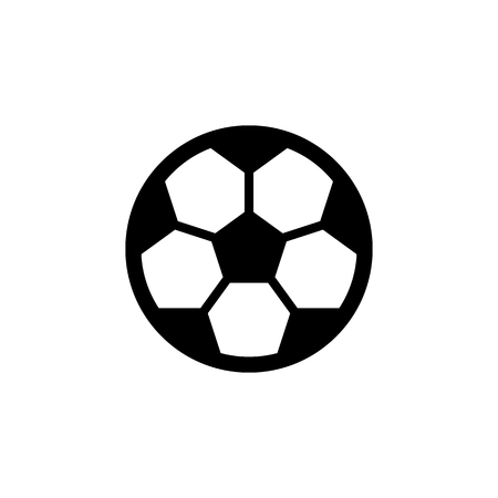 Football ball vector icon. Soccer ball symbol.のイラスト素材