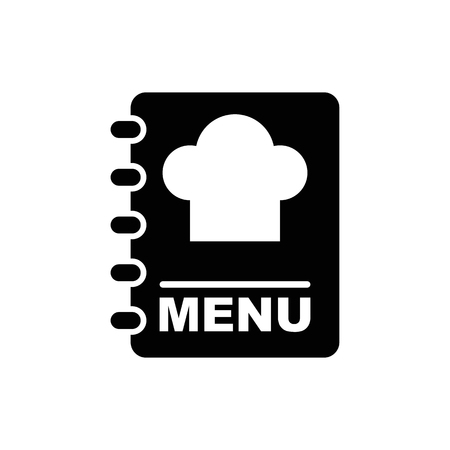 Menu book vector icon.のイラスト素材