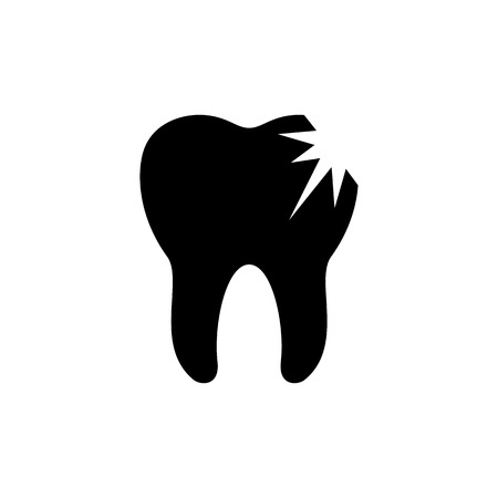 Tooth decay vector icon.のイラスト素材