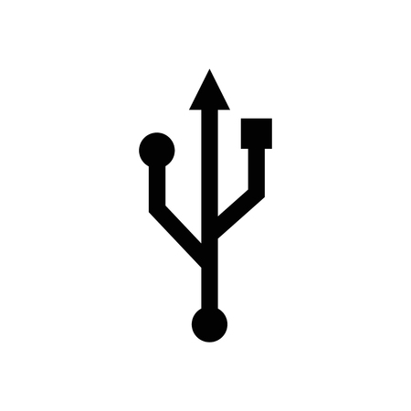 Usb vector icon.のイラスト素材