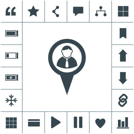 Map pointer user sign icon.のイラスト素材