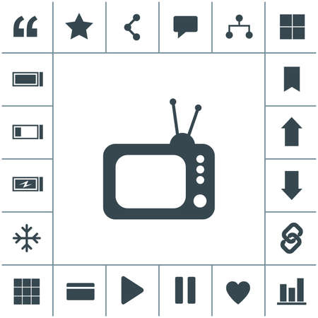 Retro TV vector icon.のイラスト素材