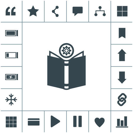 Open book vector icon.のイラスト素材