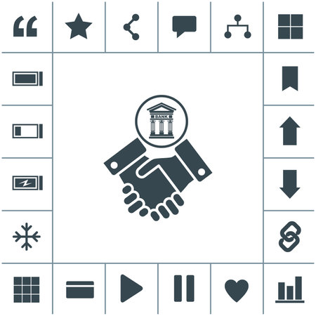 Banking agreement vector icon.のイラスト素材