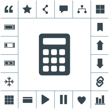 Calculator vector icon.のイラスト素材