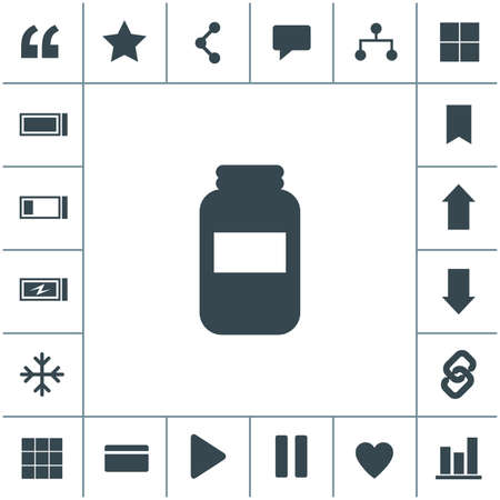 Jar flat design illustration. Simple vector icon.のイラスト素材