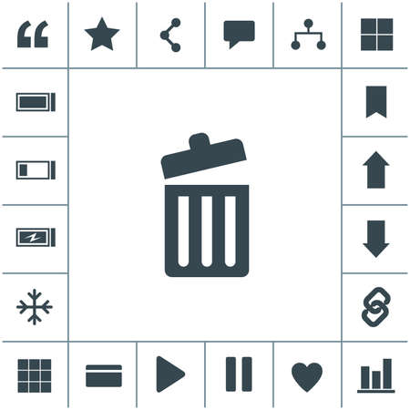 Trash bin vector icon.のイラスト素材