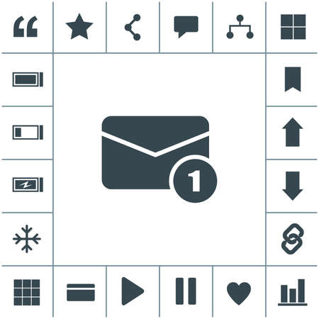 Email flat design illustration. Simple vector icon.のイラスト素材
