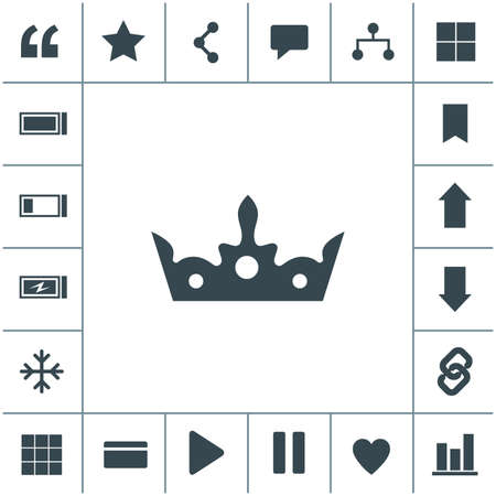 Crown vector icon. King hat symbol.のイラスト素材