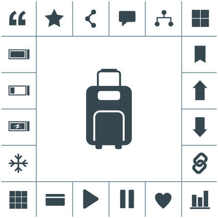 Luggage vector icon.のイラスト素材