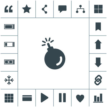 Bomb vector icon.のイラスト素材