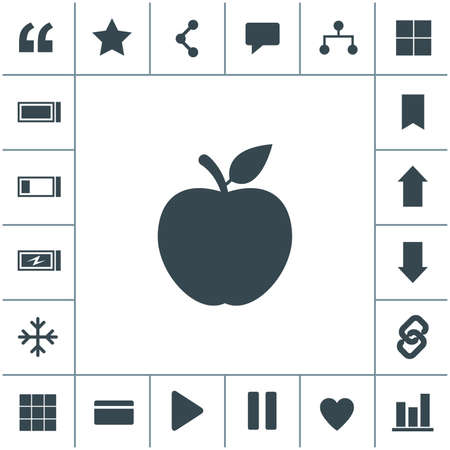 Apple vector icon.のイラスト素材