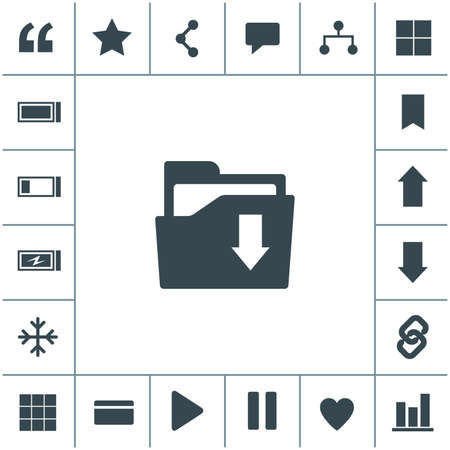 File folder vector icon.のイラスト素材