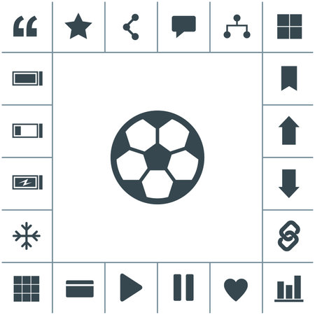 Football ball vector icon. Soccer ball symbol.のイラスト素材