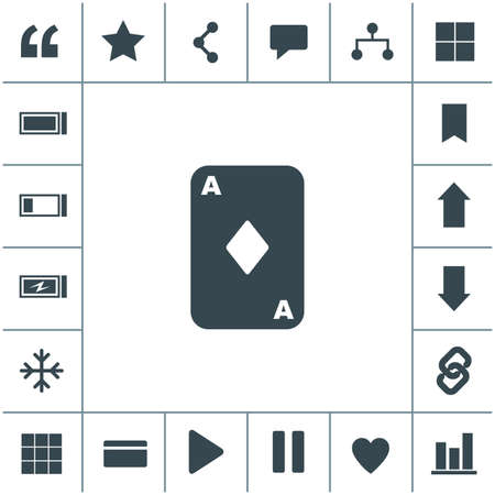 Vector ace playing card.のイラスト素材