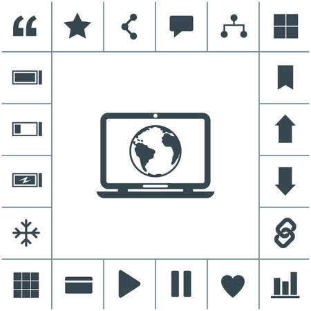 Laptop vector icon.のイラスト素材